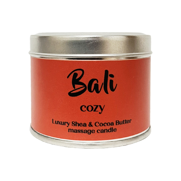 شمع ماساژ بالی 150g bali  شمع ماساژ معطر با کره شی باتر و کاکائو در رایحه‌های متنوع