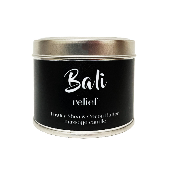 شمع ماساژ بالی 150g bali  شمع ماساژ معطر با کره شی باتر و کاکائو در رایحه‌های متنوع